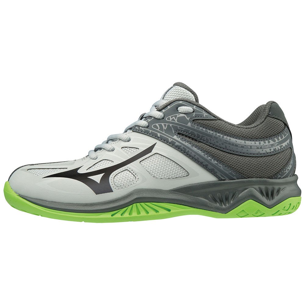 Mizuno Women's Volleyball Shoes LIGHTNING STAR Z5 JR Black/Green - WXUORTF-05